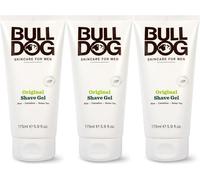 Bulldog Skincare Original Shave Gel With Aloe Vera For A Smooth And Comfortable Shave 175ml x 3 Pack