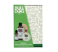 BULLDOG Skincare - Original Ultimate Beardcare Kit, Gift Set for Men (x1 Original Beard Shampoo & Conditioner 200ml, x1 Original Beard Oil 30ml, x1 Original Beard Balm 75ml, x1 Beard Comb)