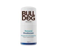 BULLDOG SKINCARE Peppermint & Eucalyptus Roll-On Deodorant for Men, 75ml | 24-hour odour protection deodorant, natural fragrance and chicory root extract, notes of peppermint, spearmint and eucalyptus