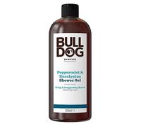Bulldog Skincare Peppermint & Eucalyptus Shower Gel for Men, Refreshing Men's Body Wash, 500 ml