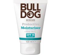 BULLDOG SKINCARE Protective Moisturiser SPF 15 100ml, Enriched with Aloe Vera,