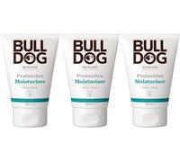 BULLDOG SKINCARE Protective Moisturiser SPF 15 100ml, Enriched with Aloe Vera, Suitable For All Skin Types x 3 Pack