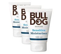 Bulldog Skincare Sensitive Face Moisturiser for Men, Fragrance Free, Specially Formulated for Sensitive Skin, Provides 24-Hour Hydration, 100ml (Pack of 3)