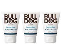 Bulldog Skincare Sensitive Face Moisturiser for Men, Fragrance Free, Specially Formulated for Sensitive Skin, Provides 24-Hour Hydration, 100ml - 3 Pack