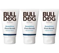 BULLDOG SKINCARE - Sensitive Face Scrub For Men Exfoliating Quinoa Seed Scrub 125ml x 3 Pack