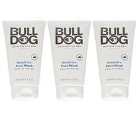 Bulldog Skincare Sensitive Face Wash For Men Cleanser 150ml x 3 Pack