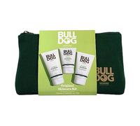 Bulldog Skincare For Men 3pc Gift Set 125ml Scrub 150ml Wash 100ml Moisturiser