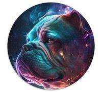 Bulldog Smoke Cloud Jigsaw Puzzles for Adults, 1000 Piece Jigsaw Puzzles for Adults Perfect for Teenagers & Collectors, Ideal Home Decor & Travel Gift 67.5x67.5cm