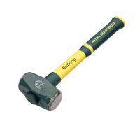 Bulldog Soft Grip Long Handled Lump Hammer 4lb Green/Yellow