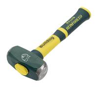 Bulldog Soft Grip Lump Hammer 3lb Green/Yellow