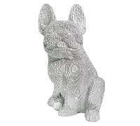 Bulldog Statue - Sitting Bulldog Figurine, French Dog Statue | Resin Artwork Animal Figurines Home For Indoor Outdoor Office Living Room Bedroom Desk Table Shelf Garden Patio Birthday Yard Lawn Porch