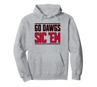 Bulldog Team Mascot School Spirit Go Dawgs Sic Em Pullover Hoodie