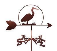 Bulldog Tyne Bear Bird Wild Crane Bull Silhouettes Weather Vane,Wind Direction Indicator Farm Retro Durable Scene Garden Weathervane Garden Yard Ornament