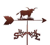 Bulldog Tyne Bear Bird Wild Crane Bull Silhouettes Weather Vane,Wind Direction Indicator Farm Retro Durable Scene Garden Weathervane Garden Yard Ornament