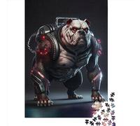 Bulldog43 1000 Pieces Puzzles for Teenagers Gifts Wooden Puzzle Jigsaws for Adults Home Educational Games DIY Toys 1000pcs (38x26cm)