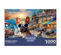 BulldogOverwhelming 1000-Piece Jigsaw Puzzles for Adults A Crusade Through Impossible, Hard, And Difficult Challenging Puzzle Games - The Most Prestigious Gift for Adult And Teenage Conquerors Age 12