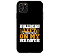Bulldogs left footprints on my hearts - English Bulldog Case for iPhone 11 Pro Max
