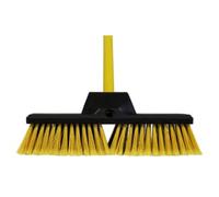 Bulldozer 14in Heavy Duty Broom with Cushion Grip Handle
