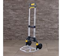 Charles Bentley Foldable Hand Truck Trolley 70kg Capacity Silver, 98.5x41cm