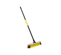 Bulldozer Straight Stiff Natural Fibre & Pet Outdoor Floor Broom & Scraper, (W)410mm