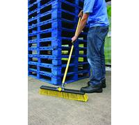 Bulldozer Broom Dual Purpose Sweeper Heavy Duty Industrial Brush Indoor Outdoor