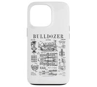 Bulldozer Driver Heavy Equipment Operator Vintage Patent Case for iPhone 13 Pro