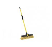 Bulldozer Heavy-Duty Broom, Clipped With Handle Multi Colour (355mm (14In))