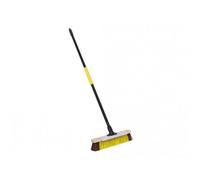 Bulldozer Heavy-Duty Utility Broom With Metal Scraper 380mm (15In) Multi Colour (One Size)