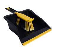 Bulldozer Outdoor & Garden Black & Yellow Dustpan & Brush Set, (W)310mm