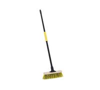 Bulldozer Stiff Dual Pet Wooden Broom with Metal Handle - 279mm (11in)