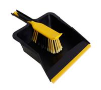 Bentley Retail Charles Bentley Bulldozer Dustpan, Brush, Black, Yellow, one size