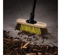 BULLDOZER PRO Heavy Duty 11" Dual Fill Broom with Telescopic Handle