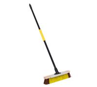 Bulldozer Straight Stiff Natural Fibre & Pet Outdoor Floor Broom & Scraper, (W)410mm
