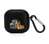 Bulldozer Trucks Cover Compatible with Airpods 4 Protective Case Black