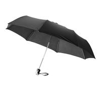 Bullet 21.5in Alex 3-Section Auto Open & Close Umbrella in Jet Black Bullet Jet Black