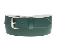 BULLET 69 35mm Colourful Leather Jean Leather belts Mens Womens Belts[Dark Green,Large 36" - 40" Waist,Silver Roller]