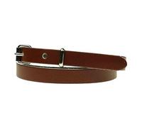 BULLET 69 Ladies Skinny Thin Dress Fashion Waist Colourful Leather Belt Made in UK (Tan, Small: 28" - 32" 12mm)