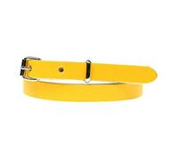 BULLET 69 Ladies Skinny Thin Dress Fashion Waist Colourful Leather Belt Made in UK (Yellow, Small: 28" - 32" 12mm)