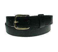 BULLET 69 MENS WOMENS 1" REAL LEATHER 25MM FULL LEATHER BELT MADE IN ENGLAND SIZES 28"-44"[Leather,Black,Medium 32"-36",1" Gold]