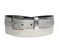 BULLET 69 Mens Womens Leather Belt Colourful 30mm Silver Square Buckle Jeans Leather Belt[Silver,Medium 32" - 36" Waist]