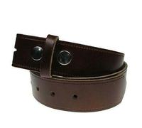 BULLET 69 New Genuine Full Leather 40mm Press Stud Snap On Mens Leather Belt Made in UK[Tan,Medium 32" - 36"]