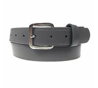 BULLET 69 New Quality Mens Womens 1.25" Wide Real Leather 30mm Made In England Belt[Grey,Medium 32"-36",1.25" Silver]