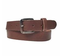 BULLET 69 New Quality Mens Womens 1.25" Wide Real Leather 30mm Made In England Belt[Tan,X Large 40"-44",1.25" Silver]