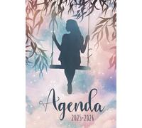 Bullet Agenda 2025-2026 - Fille Pastel: Semainier (1 semaine sur 2 pages) | Format moyen - A5 | 15x21 cm | Intérieur N&B | Bullet journal | To do list | Lignes et heures | Doux et poétique