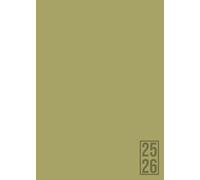 Bullet Agenda 2025-2026 - Vert Matcha: Semainier (1 semaine sur 2 pages) | Format moyen - A5 | 15x21 cm | Bullet journal | To do list | Lignes et heures | Calme & apaisant
