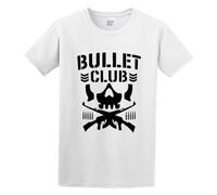 Bullet Club Basic Loose Pop Culture Regular Fit Men Shirt T-Shirt White XXL