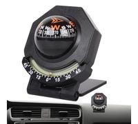 Bullet Compass - 180 Degree Adjustable Compass - Tilt with Night Lights | Multifunctional Car High Precision Compass | Dashboard Compas for Camping, Climbing, Vehicles, Trucks