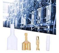 Bullet Crimp Terminal, Heat Shrink Butt Connectors, 20 Set 1 to 2 Female/Male Bullet Crimp Terminals Electric Wire Connecting Tool with Sleeve