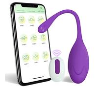 Bullet Dildo Vibrator Sex Toy, Vibrators with Video App Remote Control, 9 Music Modes, Silicone Waterproof Magnetic Charging for Women Couple - Purple