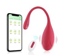 Bullet Dildo Vibrator Sex Toy, Vibrators with Video App Remote Control, 9 Music Modes, Silicone Waterproof Magnetic Charging for Women Couple.